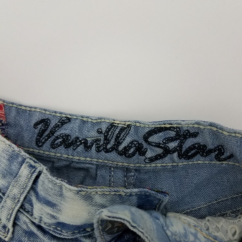 vanilla star shorts light wash jean shorts AB17 - Picture 3 of 5